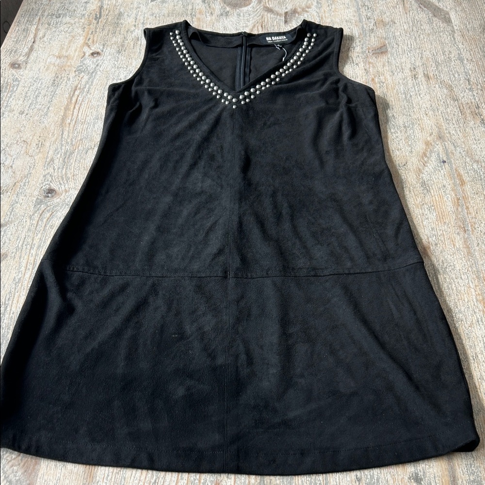 BB Dakota Black Dress with Studded Detail